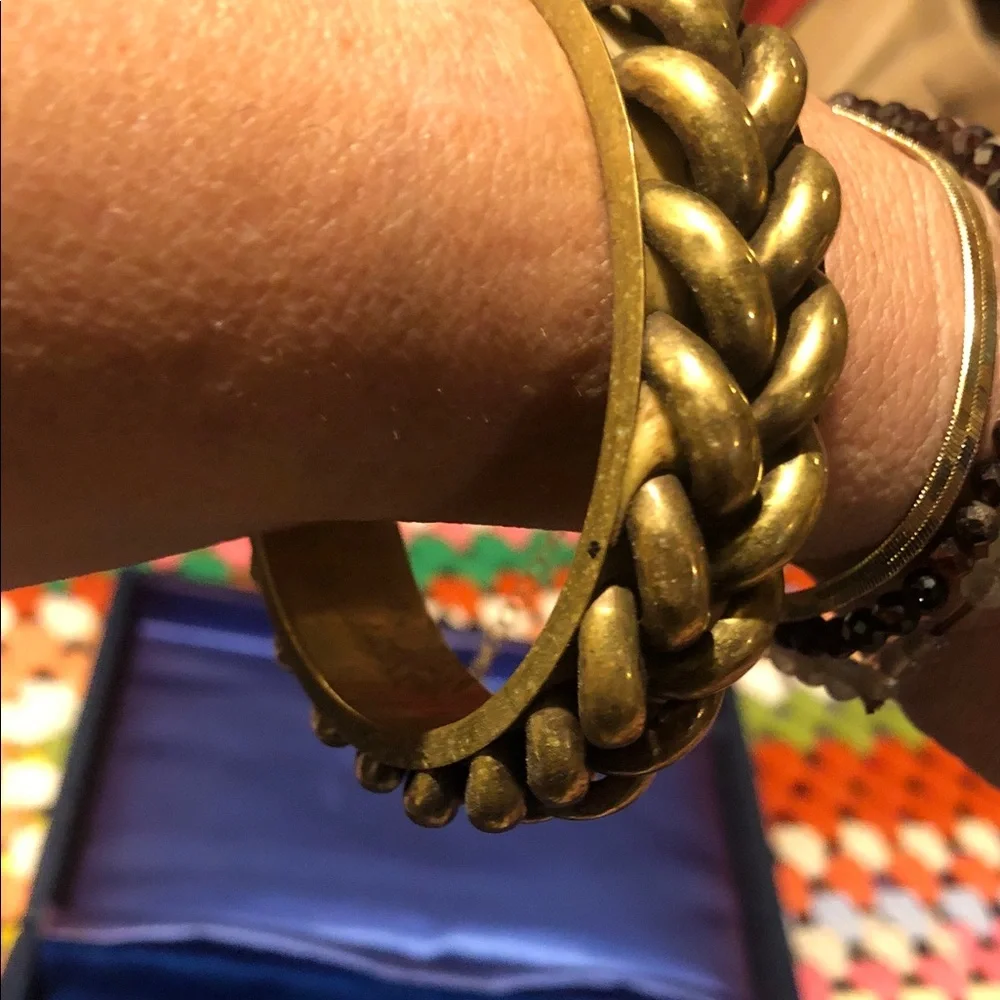 ⚡️Classic Men’s Braided Metal Cuff Bracelet - Brass